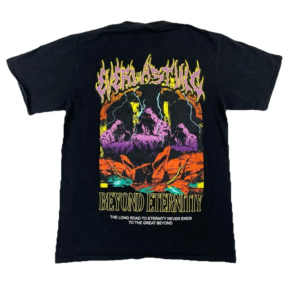 Vitriol Beyond Eternity T-Shirt Black Men's Medium (Hole)‎